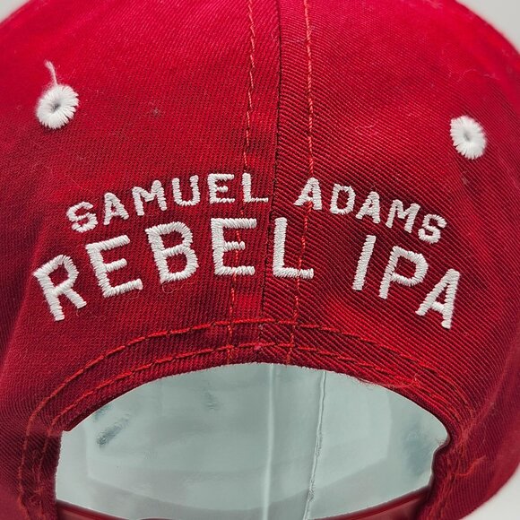 Samuel Adams Rebel IPA Red Adjustable Snapback Hat Beer Brewery Breweriana - Picture 7 of 12